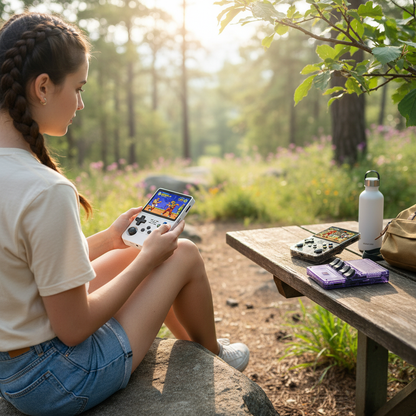 R36S Retro Handheld Video Game Console ARKOS System 3.5 Inch IPS Screen Classic Portable Pocket Video Player 128G Games Boy Gift